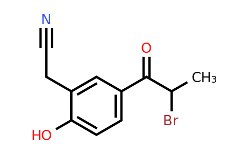 1806584-47-3 | 5-(2-Bromopropanoyl)-2-hydroxyphenylacetonitrile