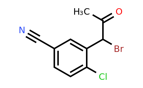 1806591-22-9 | 3-(1-Bromo-2-oxopropyl)-4-chlorobenzonitrile