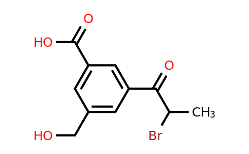 1806591-70-7 | 3-(2-Bromopropanoyl)-5-(hydroxymethyl)benzoic acid