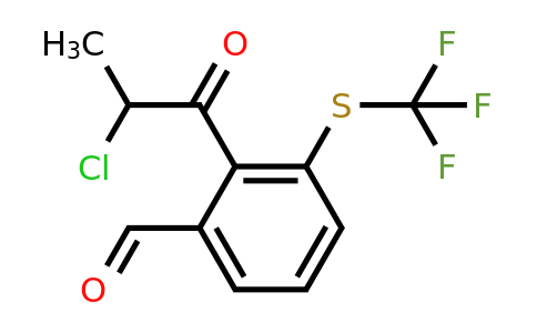 1806608-50-3 | 2-(2-Chloropropanoyl)-3-(trifluoromethylthio)benzaldehyde