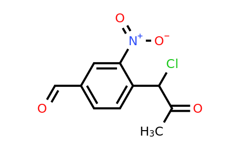 1806610-49-0 | 4-(1-Chloro-2-oxopropyl)-3-nitrobenzaldehyde
