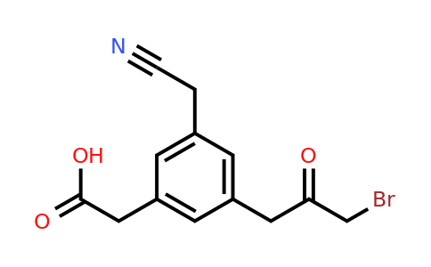 1806622-83-2 | 3-(3-Bromo-2-oxopropyl)-5-(carboxymethyl)phenylacetonitrile
