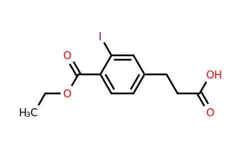 1806632-91-6 | Ethyl 4-(2-carboxyethyl)-2-iodobenzoate