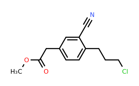 1806646-56-9 | Methyl 4-(3-chloropropyl)-3-cyanophenylacetate