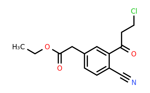 1806647-46-0 | Ethyl 3-(3-chloropropanoyl)-4-cyanophenylacetate