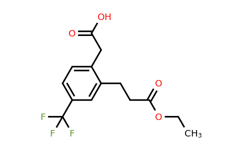 1806658-37-6 | Ácido 2-(3-etoxi-3-oxopropil)-4-(trifluorometil)fenilacético