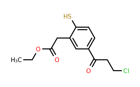 1806659-04-0 | Ethyl 5-(3-chloropropanoyl)-2-mercaptophenylacetate