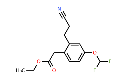 1806671-94-2 | Ethyl 2-(2-cyanoethyl)-4-(difluoromethoxy)phenylacetate