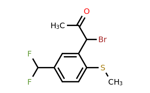 1806677-20-2 | 1-Bromo-1-(5-(difluoromethyl)-2-(methylthio)phenyl)propan-2-one