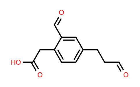 1806693-71-9 | 2-Formyl-4-(3-oxopropyl)phenylacetic acid