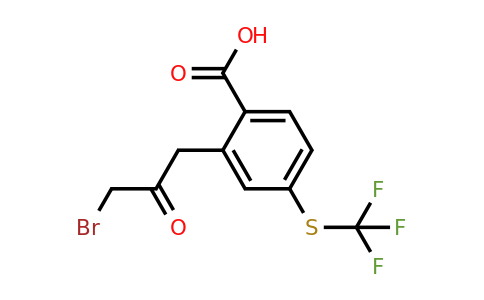 1806701-39-2 | 2-(3-Bromo-2-oxopropyl)-4-(trifluoromethylthio)benzoic acid