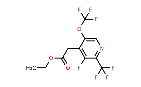 1806723-65-8 | Ethyl 3-fluoro-5-(trifluoromethoxy)-2-(trifluoromethyl)pyridine-4-acetate