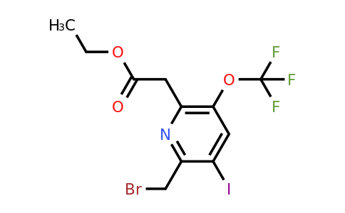 1806738-45-3 | Ethyl 2-(bromomethyl)-3-iodo-5-(trifluoromethoxy)pyridine-6-acetate