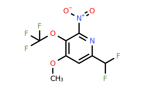 1806748-02-6 | 6-(Difluoromethyl)-4-methoxy-2-nitro-3-(trifluoromethoxy)pyridine