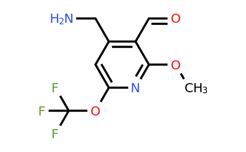 1806750-77-5 | 4-(Aminomethyl)-2-methoxy-6-(trifluoromethoxy)pyridine-3-carboxaldehyde