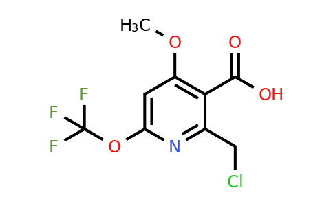 1806757-01-6 | 2-(Chloromethyl)-4-methoxy-6-(trifluoromethoxy)pyridine-3-carboxylic acid