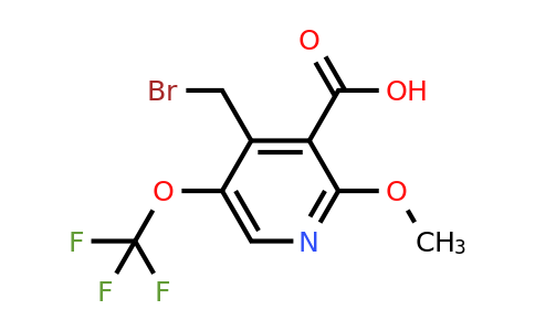 1806757-69-6 | 4-(Bromomethyl)-2-methoxy-5-(trifluoromethoxy)pyridine-3-carboxylic acid