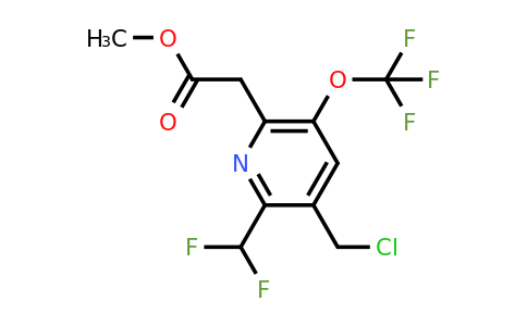 1806770-19-3 | Methyl 3-(chloromethyl)-2-(difluoromethyl)-5-(trifluoromethoxy)pyridine-6-acetate