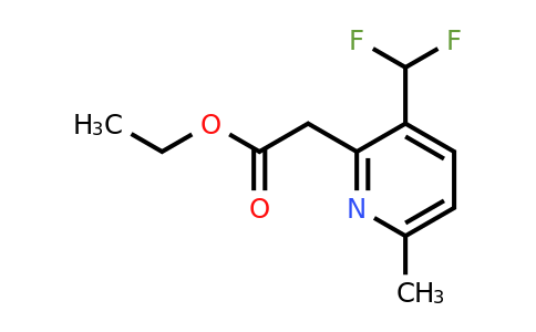 1806774-81-1 | Ethyl 3-(difluoromethyl)-6-methylpyridine-2-acetate