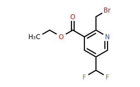 1806793-90-7 | Ethyl 2-(bromomethyl)-5-(difluoromethyl)pyridine-3-carboxylate