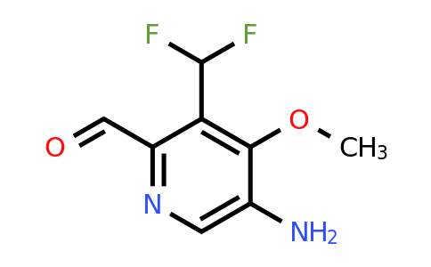 1806799-05-2 | 5-Amino-3-(difluoromethyl)-4-methoxypyridine-2-carboxaldehyde