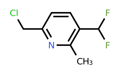 1806802-36-7 | 6-(Chloromethyl)-3-(difluoromethyl)-2-methylpyridine