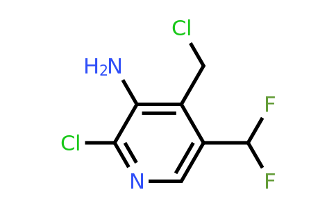 1806810-25-2 | 3-Amino-2-chloro-4-(chloromethyl)-5-(difluoromethyl)pyridine