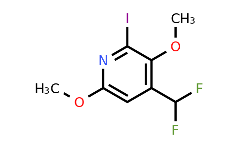 1806820-37-0 | 4-(Difluoromethyl)-3,6-dimethoxy-2-iodopyridine