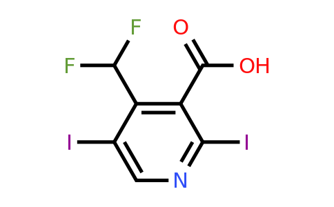 1806825-62-6 | 4-(Difluoromethyl)-2,5-diiodopyridine-3-carboxylic acid