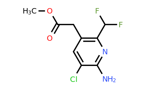 1806832-83-6 | Methyl 2-amino-3-chloro-6-(difluoromethyl)pyridine-5-acetate