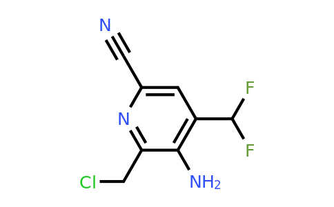 1806837-26-2 | 3-Amino-2-(chloromethyl)-6-cyano-4-(difluoromethyl)pyridine