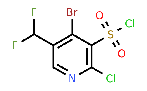 1806845-64-6 | 4-Bromo-2-chloro-5-(difluoromethyl)pyridine-3-sulfonyl chloride