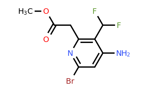 1806886-34-9 | Methyl 4-amino-6-bromo-3-(difluoromethyl)pyridine-2-acetate