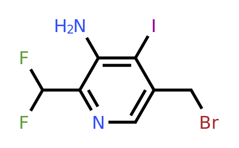 1806893-38-8 | 3-Amino-5-(bromomethyl)-2-(difluoromethyl)-4-iodopyridine