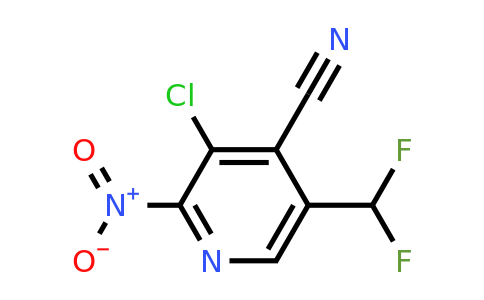 1806915-85-4 | 3-Chloro-4-cyano-5-(difluoromethyl)-2-nitropyridine