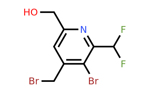 1806919-20-9 | 3-Bromo-4-(bromomethyl)-2-(difluoromethyl)pyridine-6-methanol