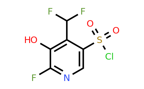 1806975-11-0 | 4-(Difluoromethyl)-2-fluoro-3-hydroxypyridine-5-sulfonyl chloride