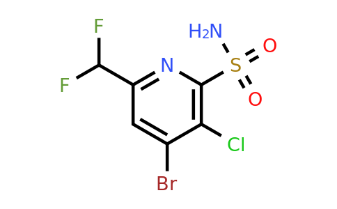 1806992-10-8 | 4-Bromo-3-cloro-6-(difluorometil)piridina-2-sulfonamida
