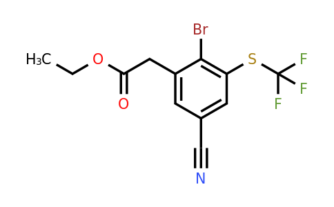 1807007-91-5 | Ethyl 2-bromo-5-cyano-3-(trifluoromethylthio)phenylacetate