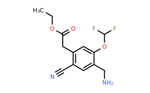 1807017-35-1 | 4-aminometil-2-ciano-5-(difluorometoxi)fenilacetato de etilo