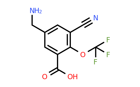 1807019-26-6 | 5-Aminomethyl-3-cyano-2-(trifluoromethoxy)benzoic acid