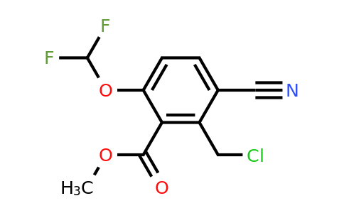 1807063-34-8 | Methyl 2-chloromethyl-3-cyano-6-(difluoromethoxy)benzoate