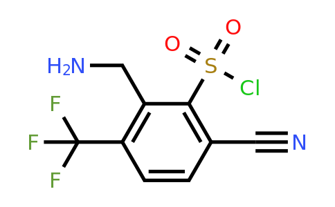 1807094-11-6 | 2-Aminomethyl-6-cyano-3-(trifluoromethyl)benzenesulfonyl chloride