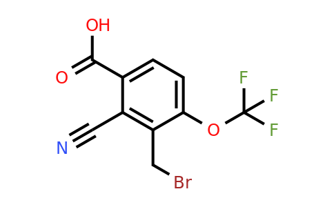 1807104-04-6 | 3-Bromomethyl-2-cyano-4-(trifluoromethoxy)benzoic acid