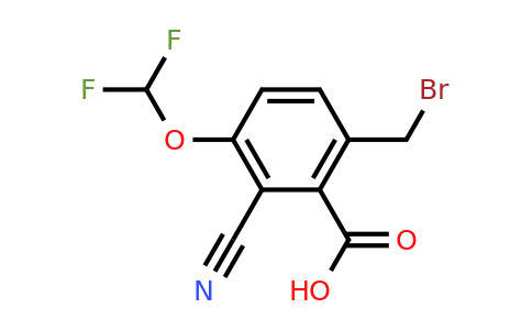 1807105-32-3 | 6-Bromomethyl-2-cyano-3-(difluoromethoxy)benzoic acid