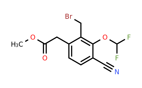 1807105-87-8 | Methyl 2-bromomethyl-4-cyano-3-(difluoromethoxy)phenylacetate