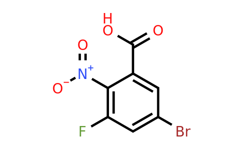 1807118-74-6 | 5-Bromo-3-fluoro-2-nitrobenzoic acid