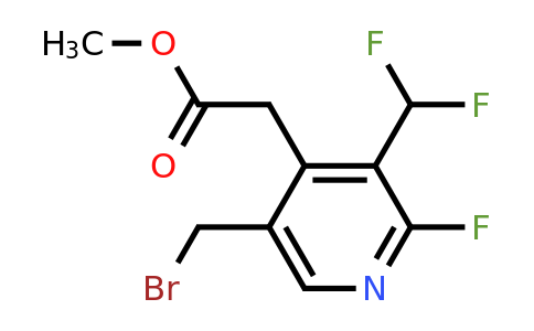 1807125-43-4 | Methyl 5-(bromomethyl)-3-(difluoromethyl)-2-fluoropyridine-4-acetate