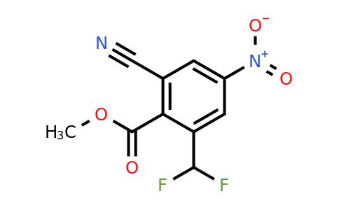 1807145-97-6 | Methyl 2-cyano-6-difluoromethyl-4-nitrobenzoate