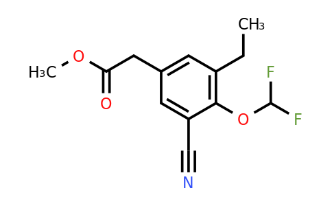 1807157-68-1 | 3-ciano-4-difluorometoxi-5-etilfenilacetato de metilo